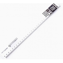 得力6230直尺 30cm透明塑料尺子